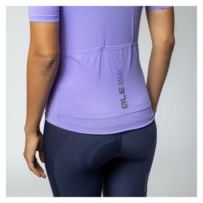 Maillot Manches Courtes Femme Alé Color Block Violet 7/7