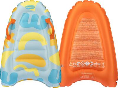 Opblaasbaar bodyboard 70 cm - met handgrepen - lichtblauw