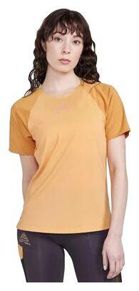 Maglia Craft Pro Trail Donna Manica Corta Arancio Sabbia S