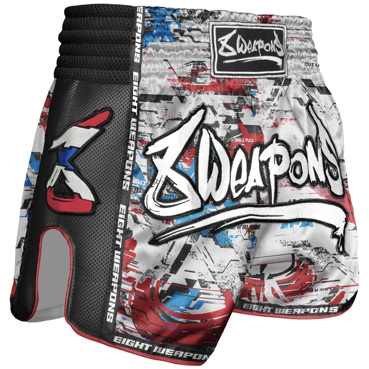 8 WEAPONS 8 WEAPONS Muay Thai Shorts, Cut like a Blade 2.0, white, S