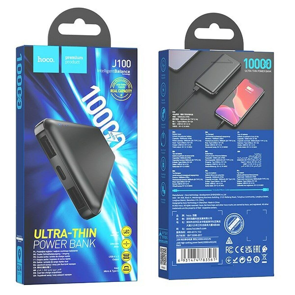 Powerbank Hoco J100 black Negro 5/5