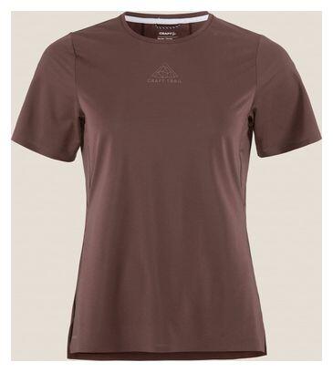 T-Shirt Running Craft Pro Trail Rouge Femme 7/7