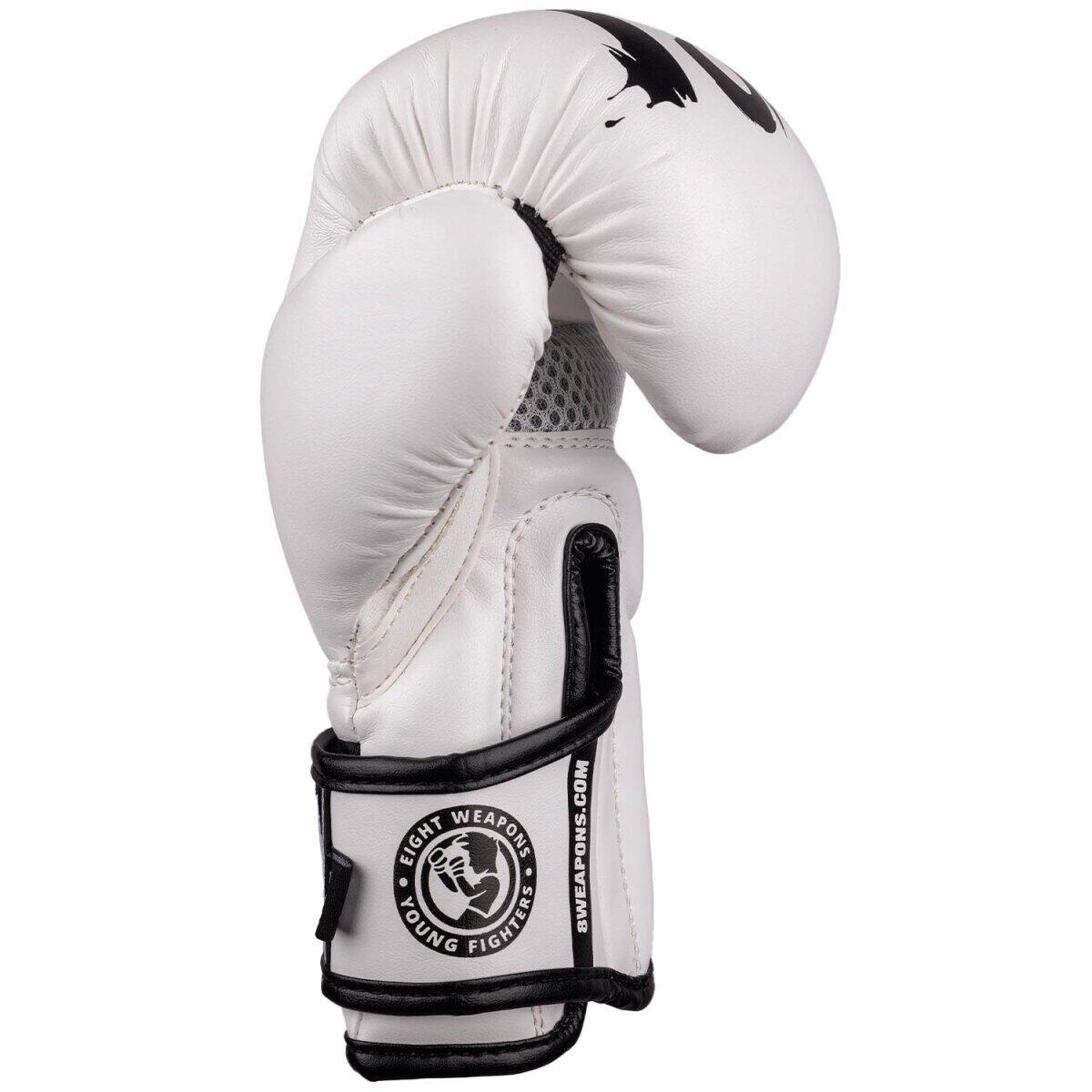 Guanti boxe bambino 8 WEAPONS – Bianco/Nero – 2 Oz – Unlimited 2.0 3/5