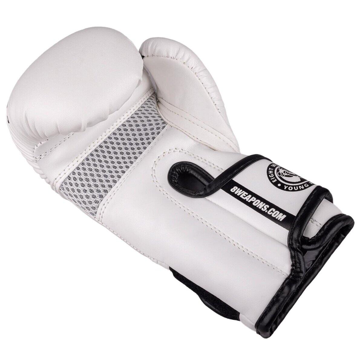 Guanti boxe bambino 8 WEAPONS – Bianco/Nero – 2 Oz – Unlimited 2.0 4/5