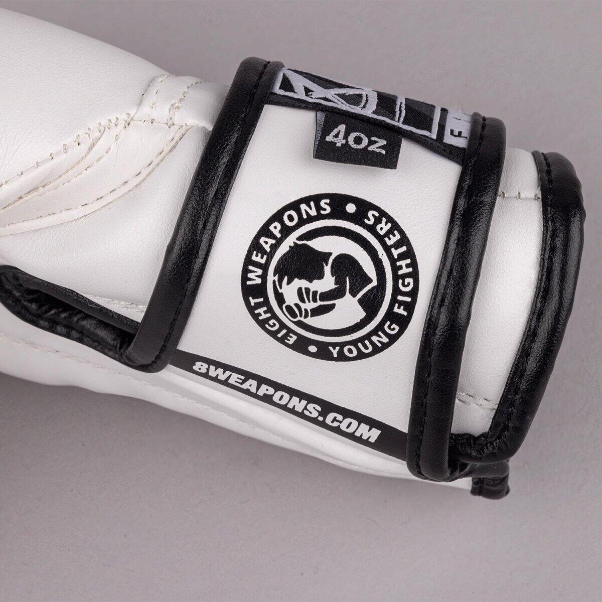 Guanti boxe bambino 8 WEAPONS – Bianco/Nero – 2 Oz – Unlimited 2.0 5/5