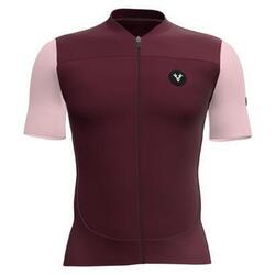 Maillot Manches Courtes LeBram Ventoux Uni Framboise
