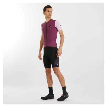 Maillot Manches Courtes LeBram Ventoux Uni Framboise