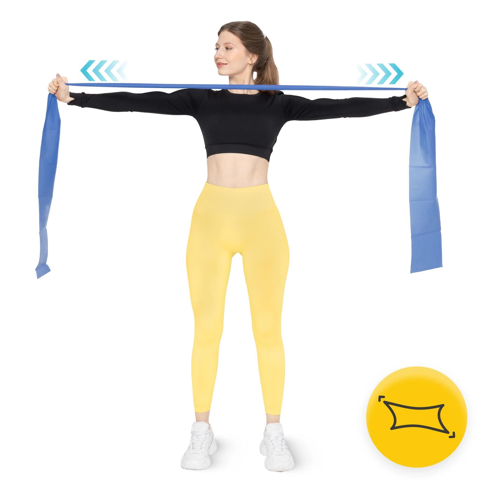 Weerstandsband 2M latex fitness fysiotherapie revalidatie 4FIZJO FLAT BAND 5/7