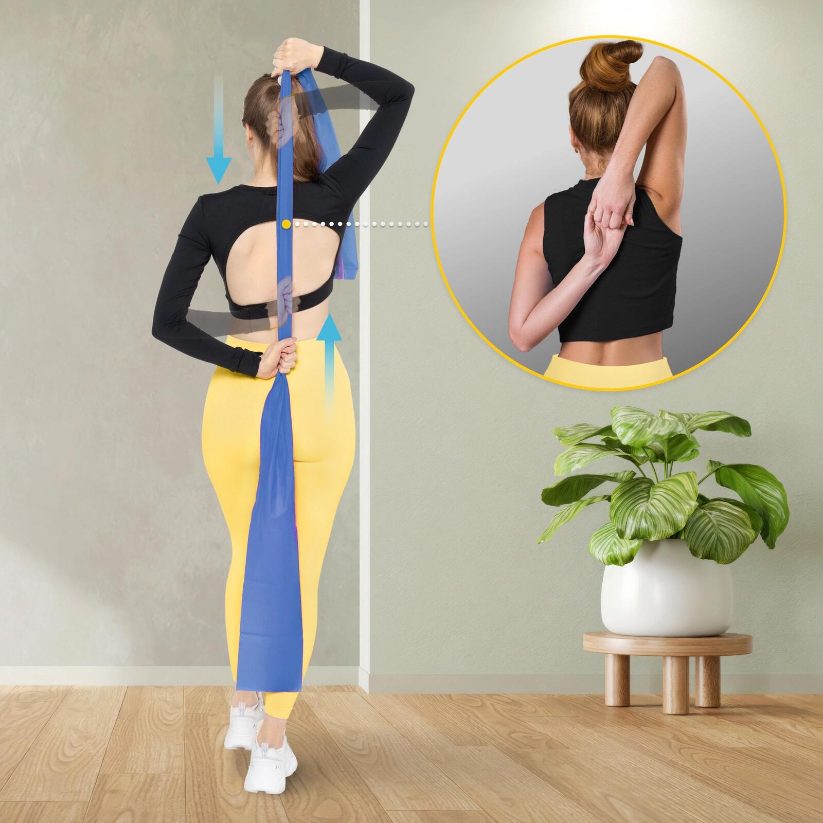 Weerstandsband 2M latex fitness fysiotherapie revalidatie 4FIZJO FLAT BAND 6/7