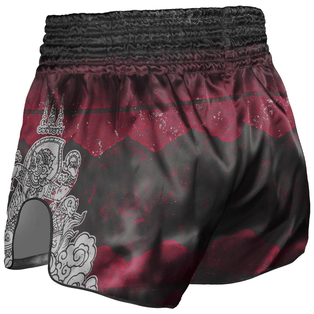8 WEAPONS Muay Thai Shorts, Hanuman, black-red, S 2/2