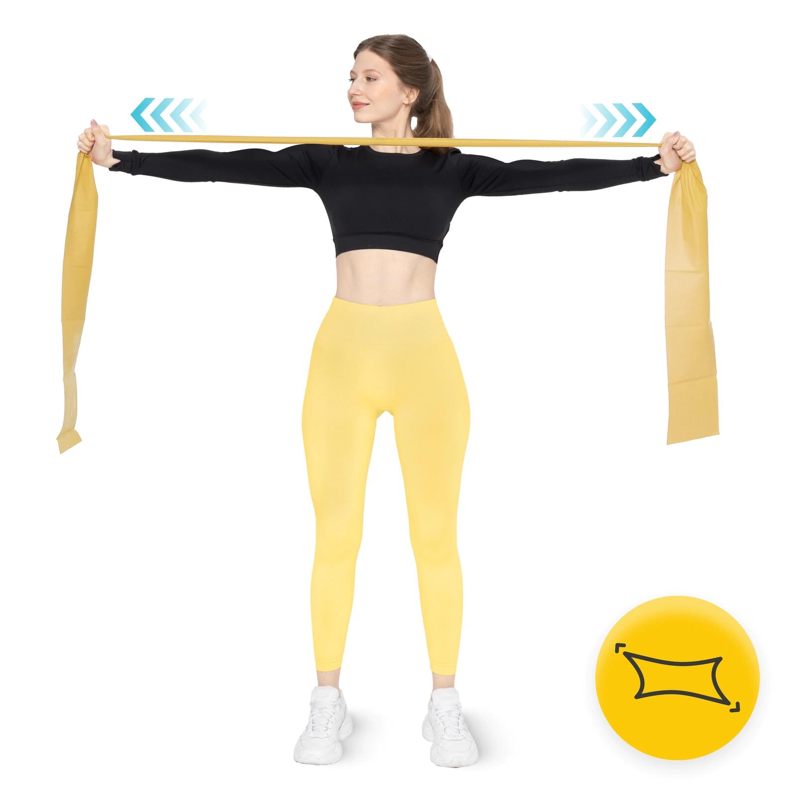 Weerstandsband 2M latex fitness fysiotherapie revalidatie 4FIZJO FLAT BAND 3/7