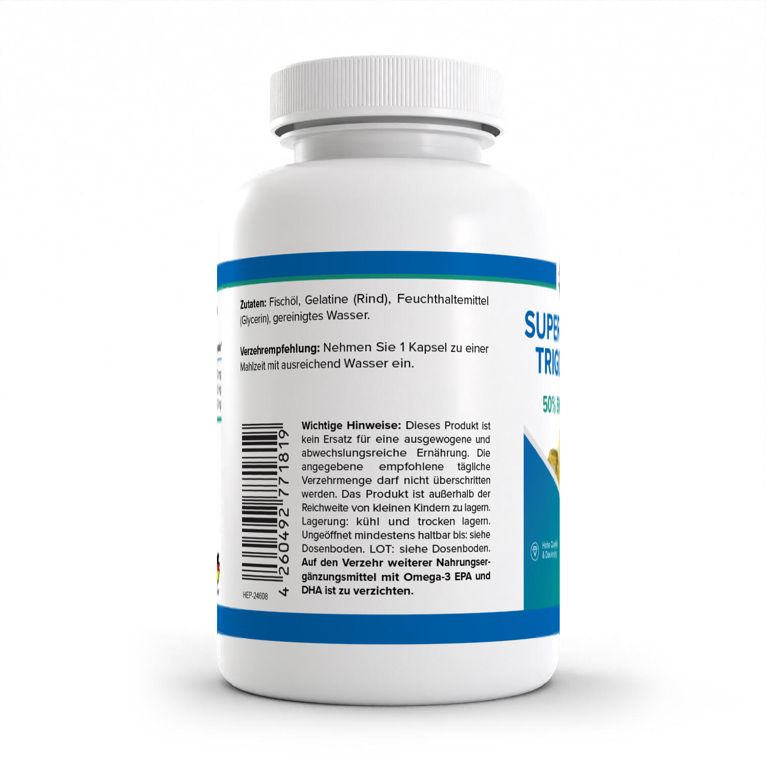 Zec+ Health+ Super Omega 3 Triglyceride (120 Caps) Unflavoured 3/3