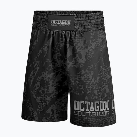 Short de boxe Octagon Geo Grunge pour homme