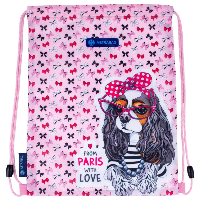 Worek na buty Astrabag Sweet dog with bows 7L