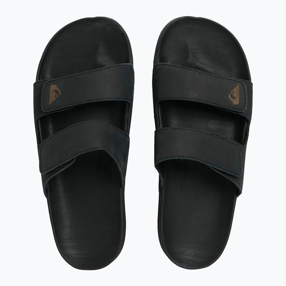 Klapki męskie Quiksilver Rivi Leather Double Adjust