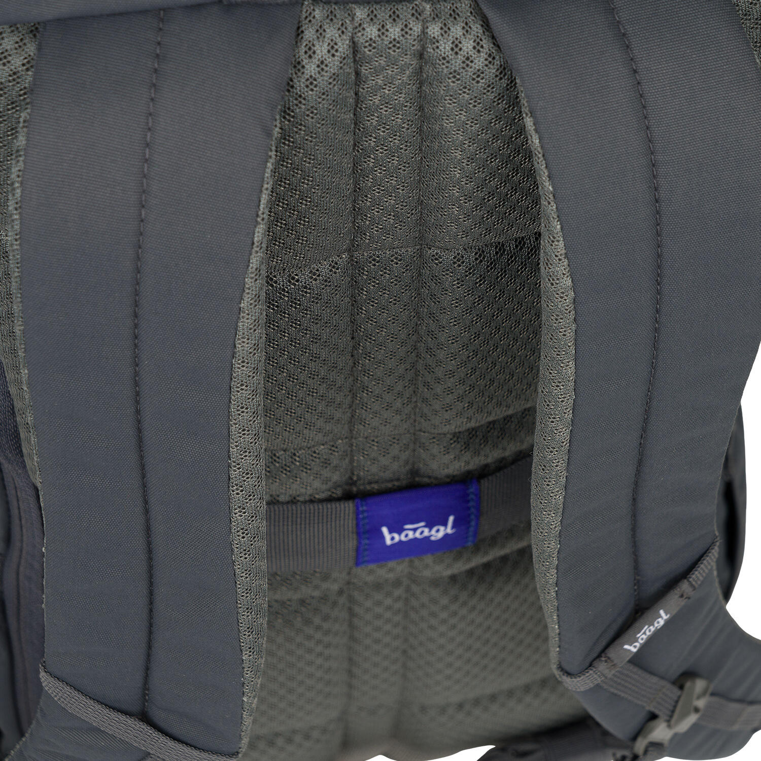 BAAGL Rolltop-Rucksack Grau – 29 L mit gepolstertem Laptopfach 7/7