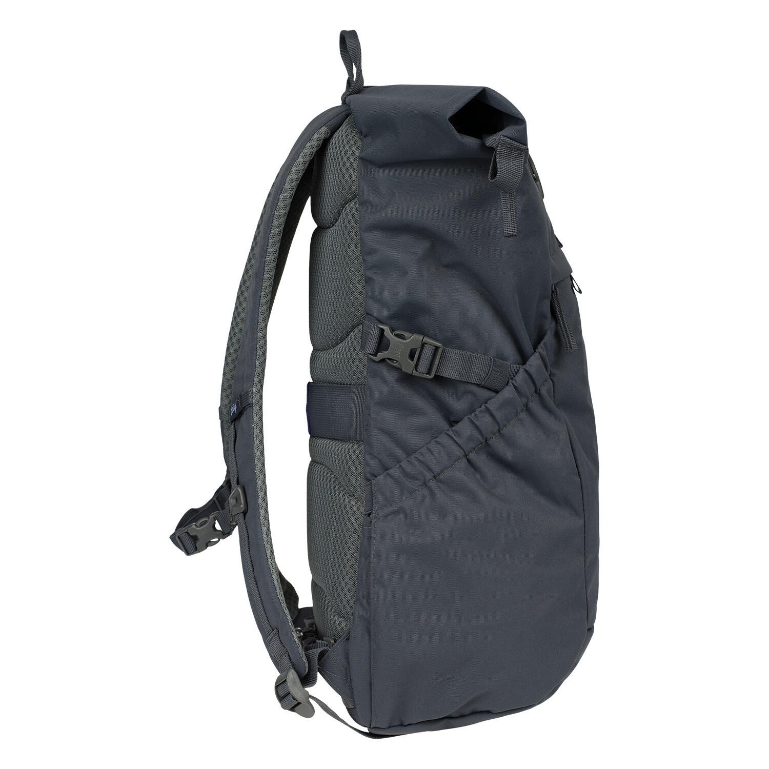 BAAGL Rolltop-Rucksack Grau – 29 L mit gepolstertem Laptopfach 4/7