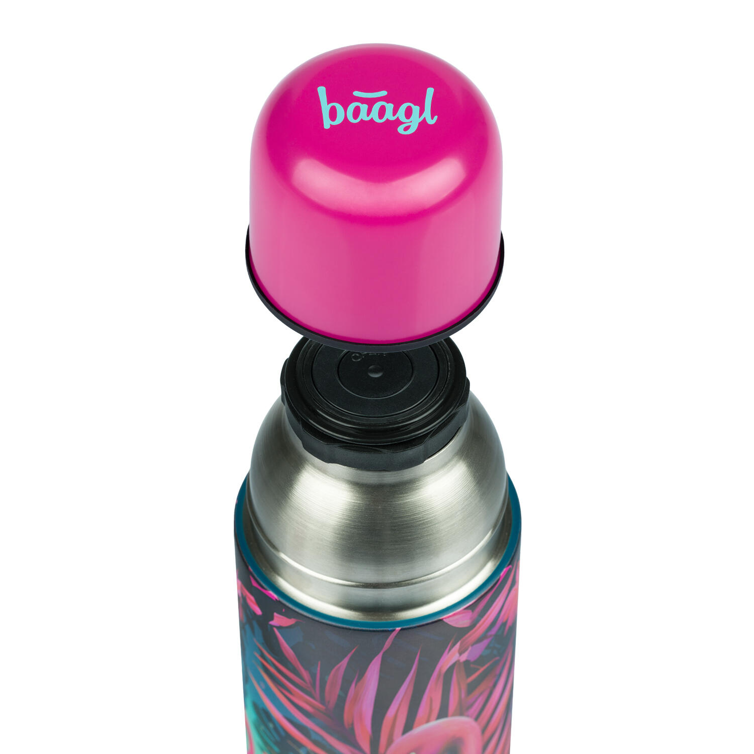 Thermosflasche Flamingos, 550 ml 3/4
