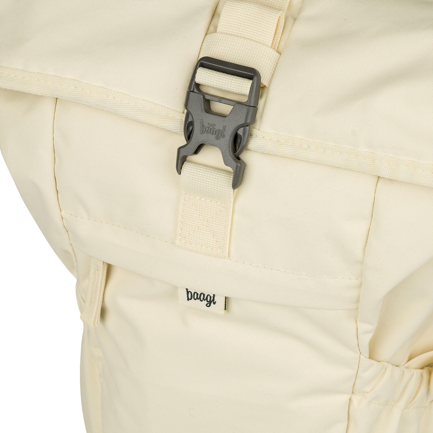BAAGL Rolltop-Rucksack Beige, 29 l – gepolstert, wasserabweisend. 6/7