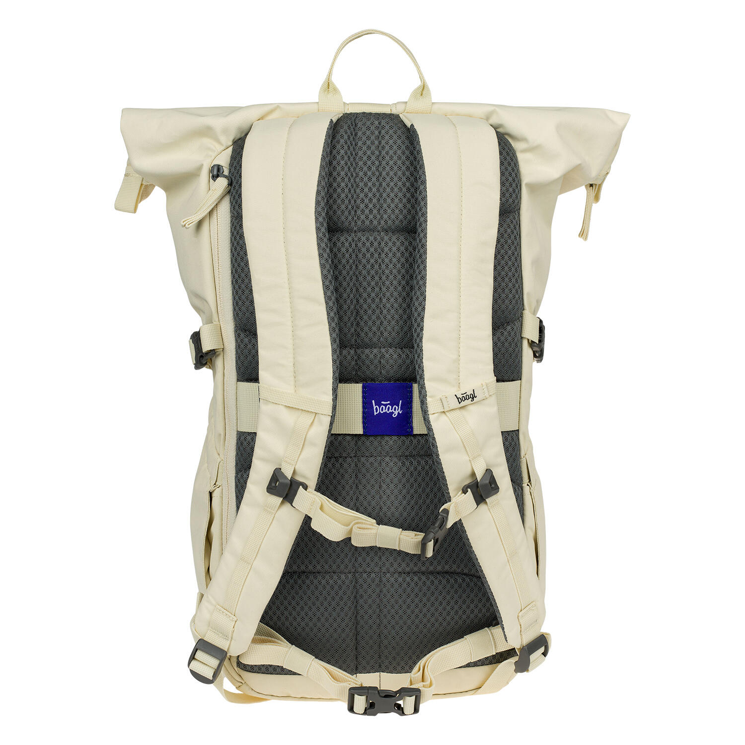 BAAGL Rolltop-Rucksack Beige, 29 l – gepolstert, wasserabweisend. 3/7