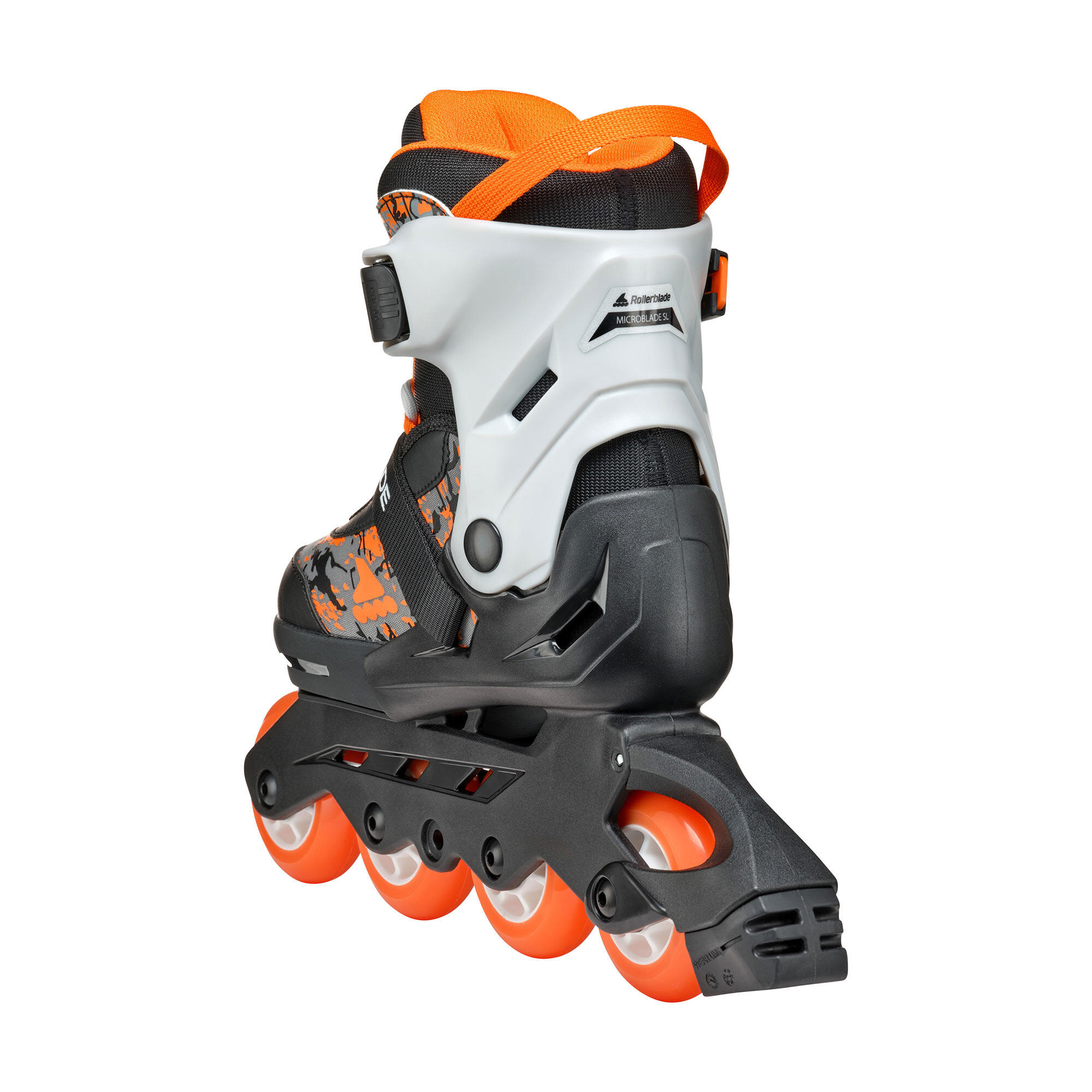 ROLLERBLADE Roller Fitness Enfant Microblade SL Noir Orange 4/6