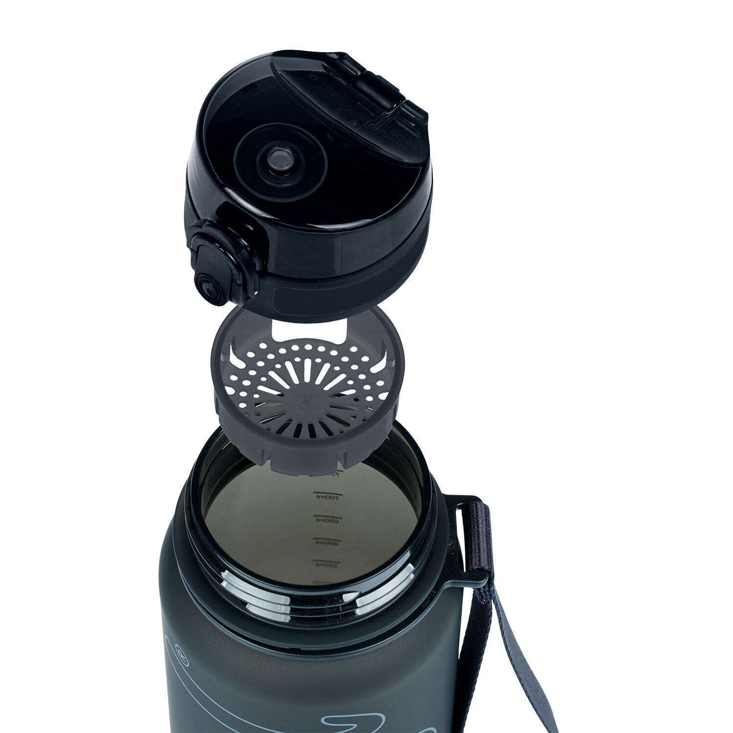 Tritanová láhev na pití Black, 800 ml 6/7