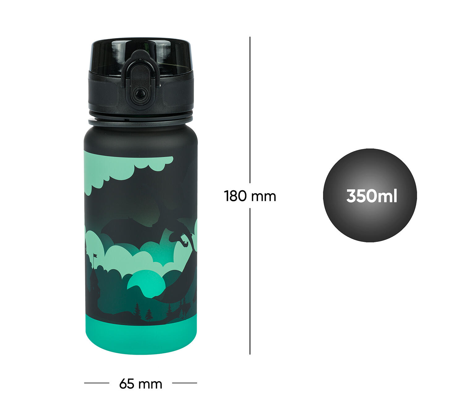 Tritanová láhev na pití Gradient Drak, 350 ml 7/7
