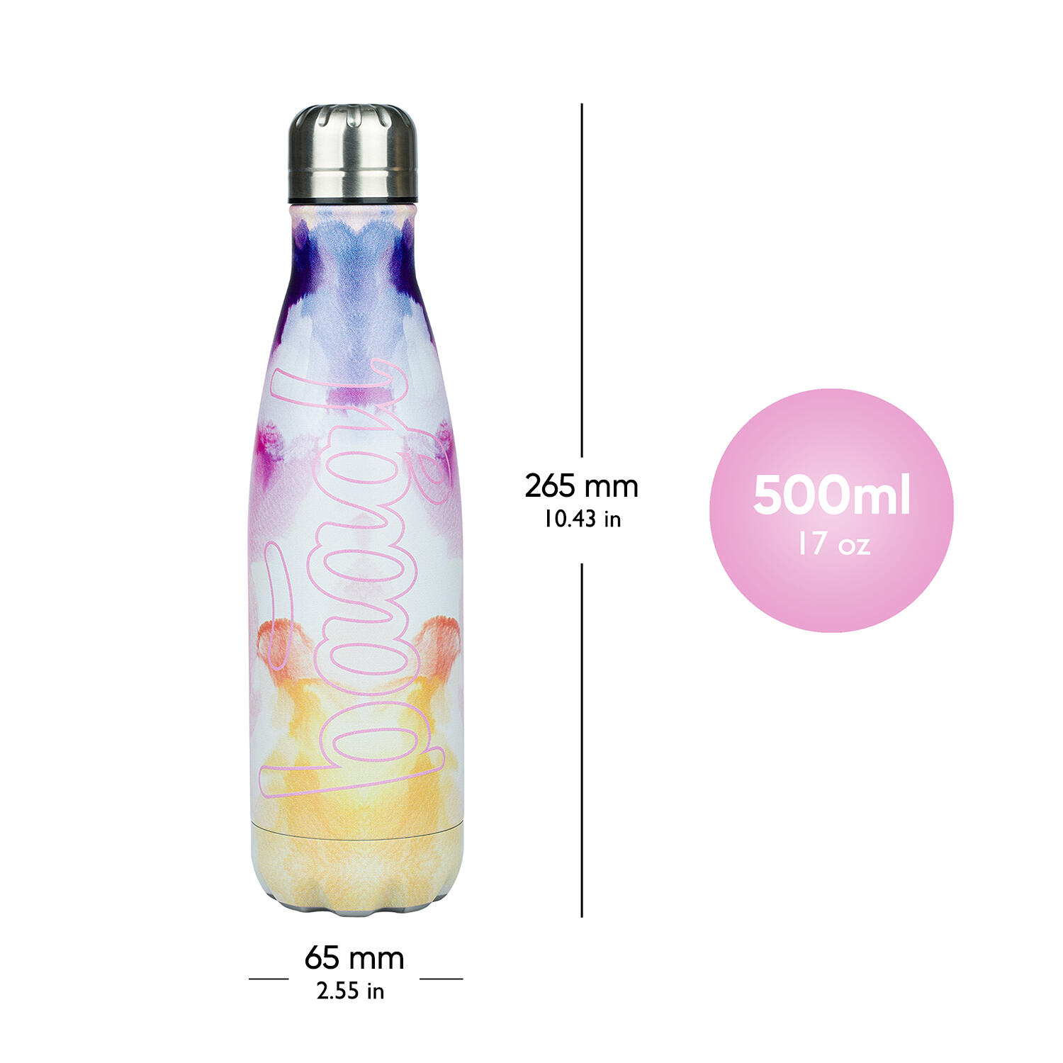 Thermoflasche mit Metalldeckel Painting, 500 ml 4/6
