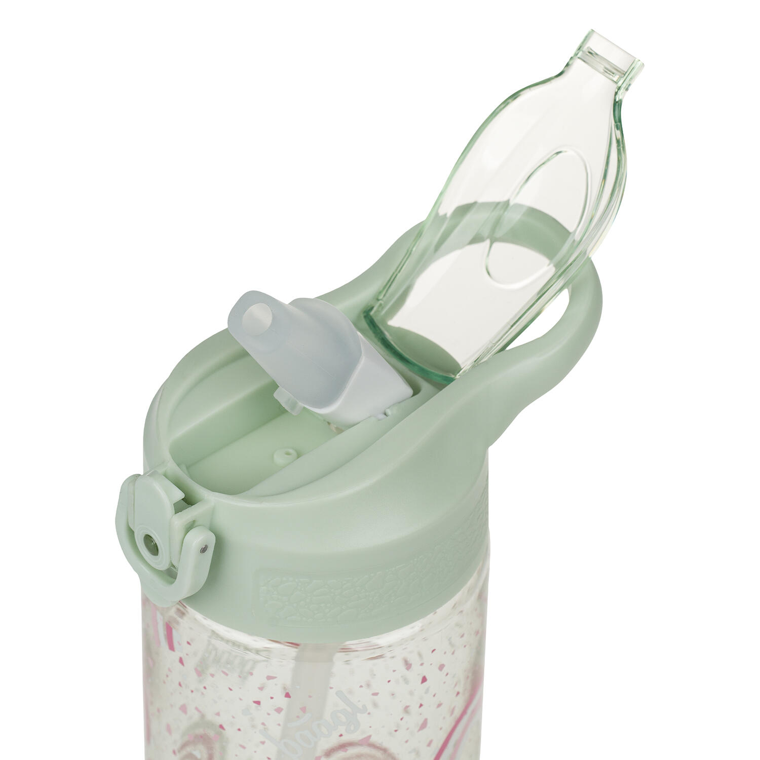 Tritanová láhev na pití s brčkem Duha, 500 ml 4/6