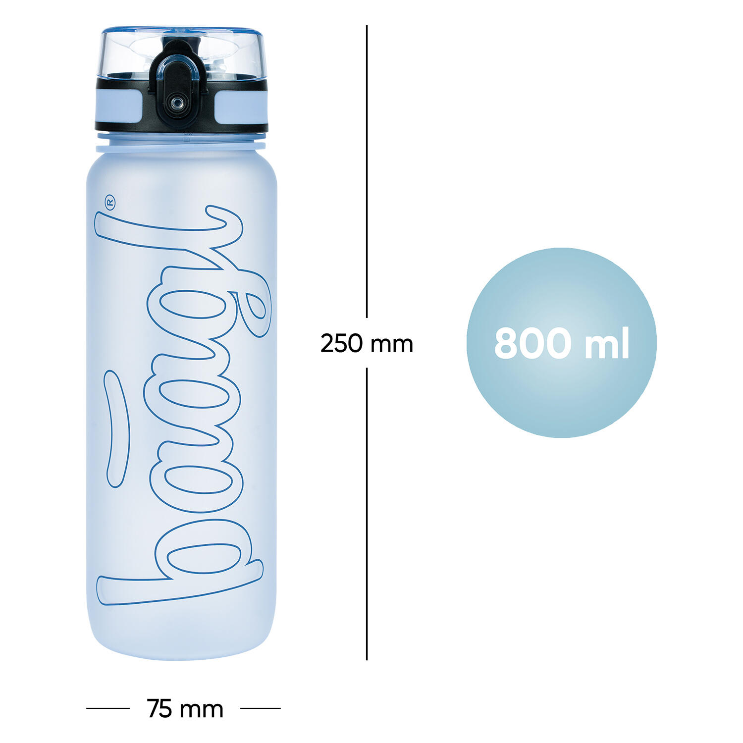 BAAGL Gourde en Tritan Dust Blue, 800 ml 7/7