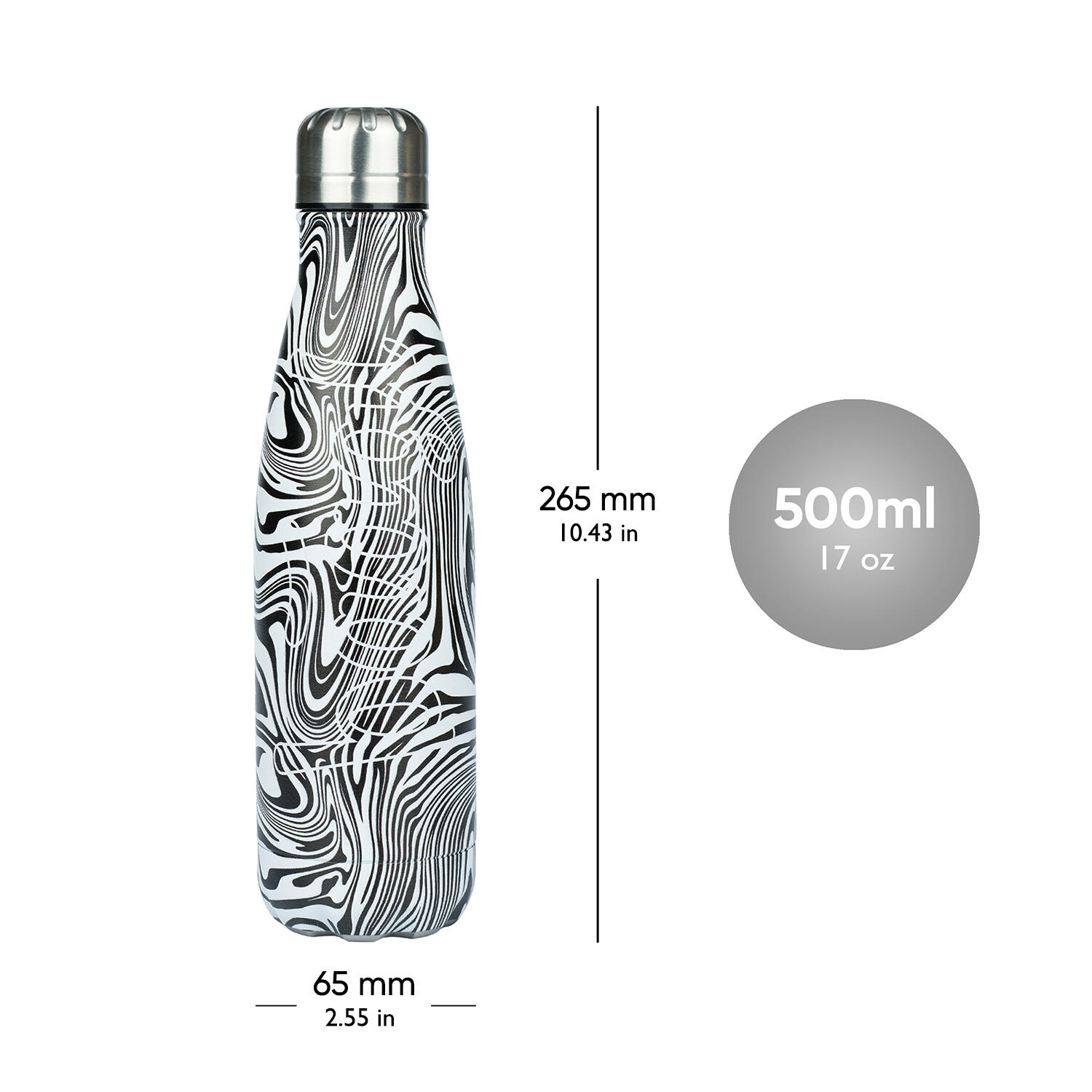 Thermosflasche mit Metalldeckel Mixture, 500 ml 4/6