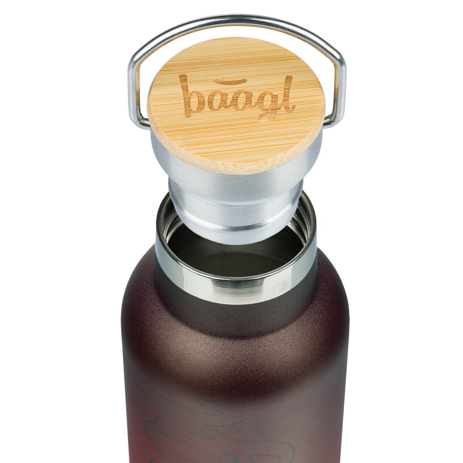 Termoláhev s bambusovým víčkem Gradient, 500 ml 3/4