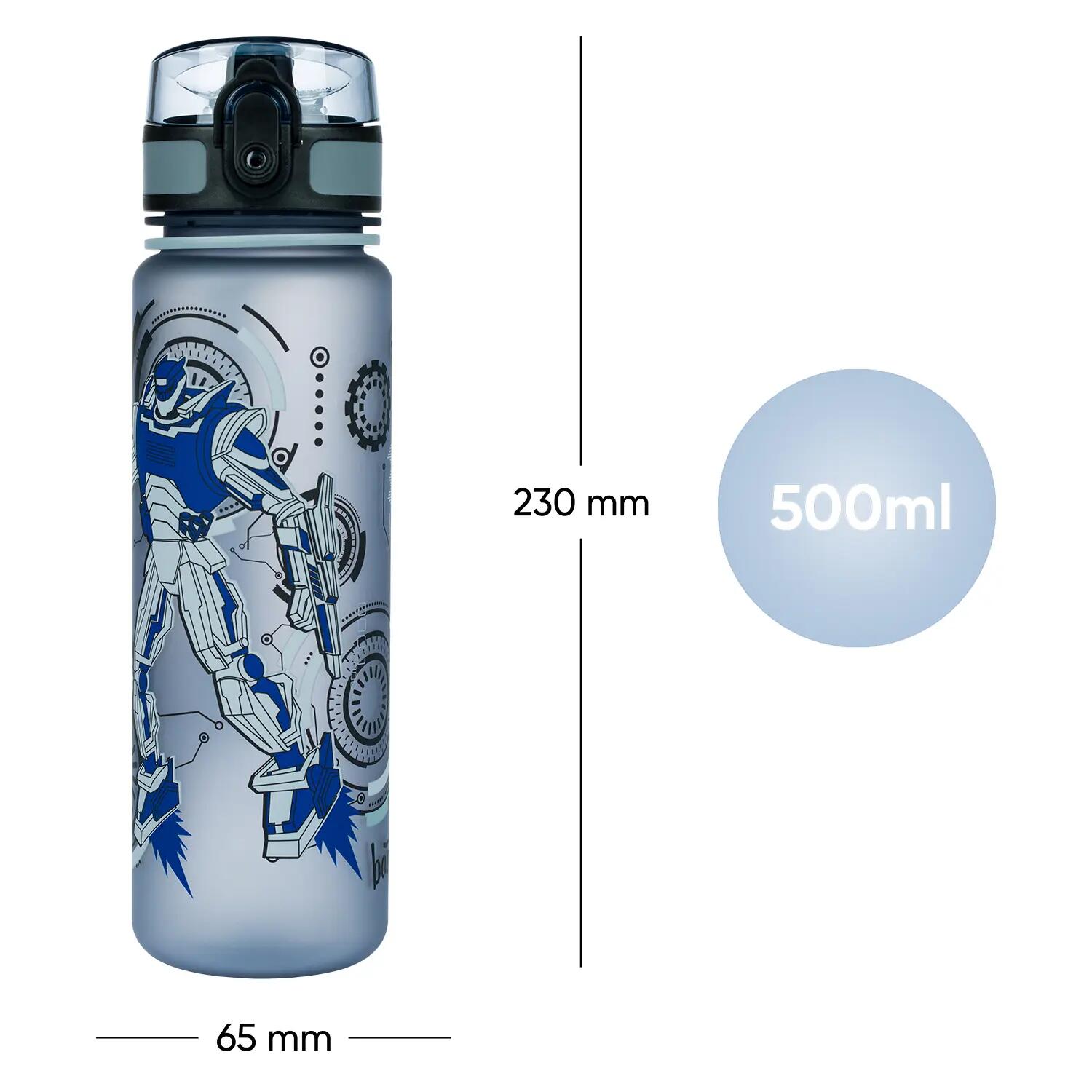 BAAGL Gourde en Tritan Robots, 500 ml 7/7