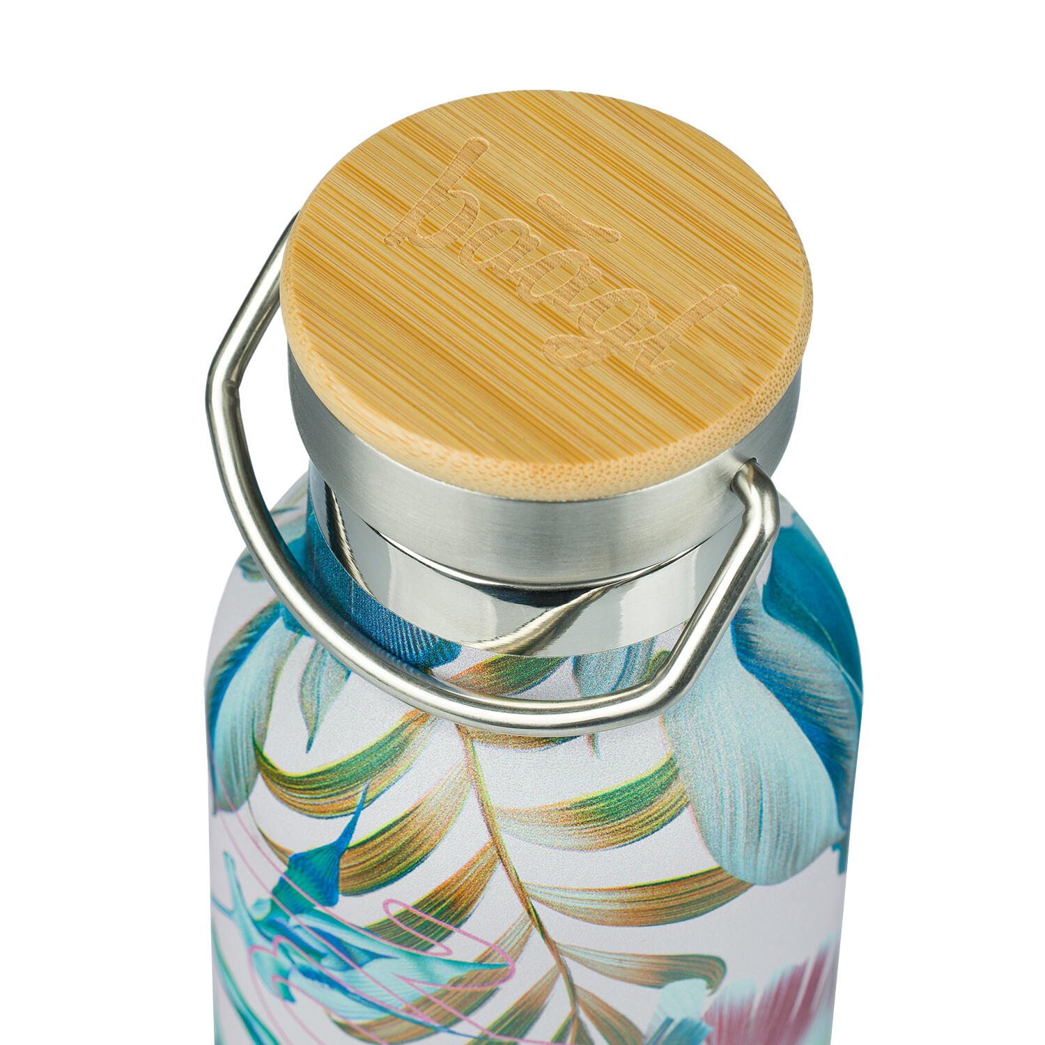 Thermoflasche mit Bambusdeckel Leafs, 500 ml 2/6
