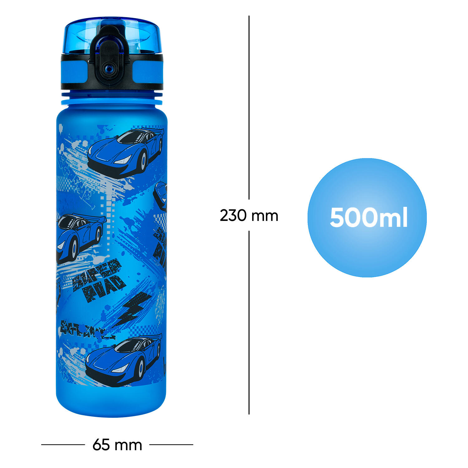Tritanová láhev na pití Auta, 500 ml 7/7
