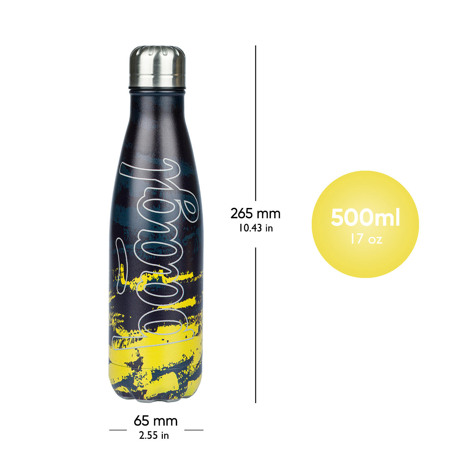 Thermoflasche mit Metalldeckel Dune, 500 ml 4/6