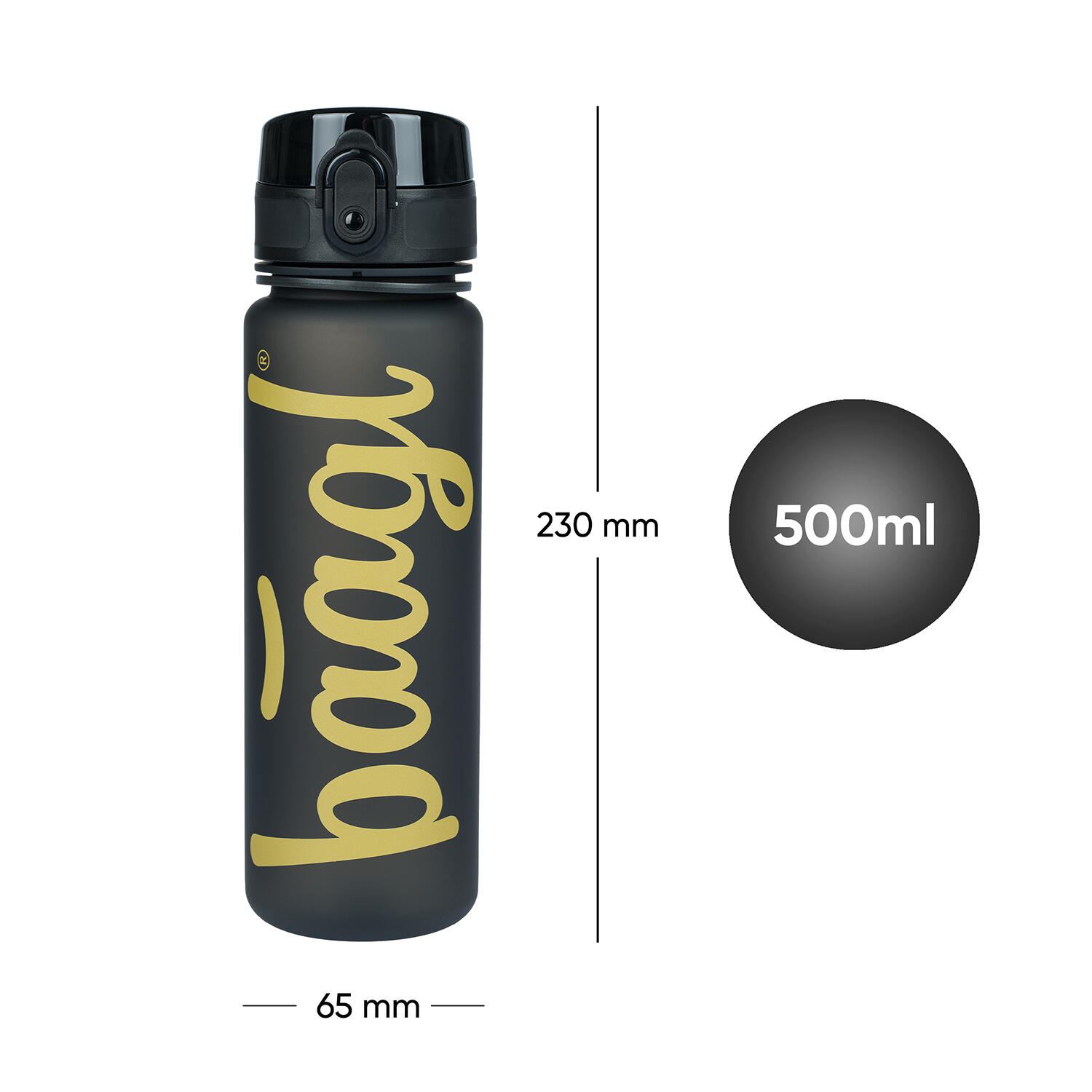 BAAGL Gourde en Tritan Logo Gold, 500 ml 7/7