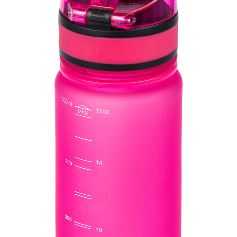 Tritanová láhev na pití Logo - růžová, 500 ml