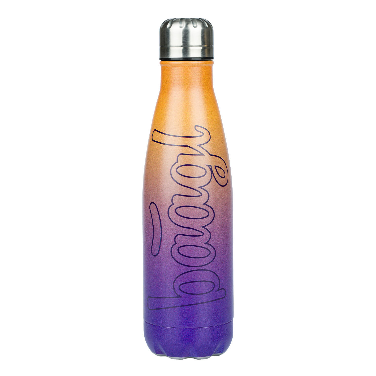 BAAGL Termoláhev s kovovým víčkem Gradient žluto-fialová, 500 ml