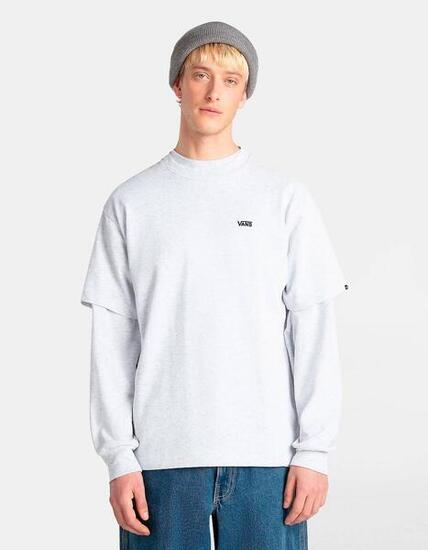 Camiseta para Hombre Vans left chest ii loose Gris