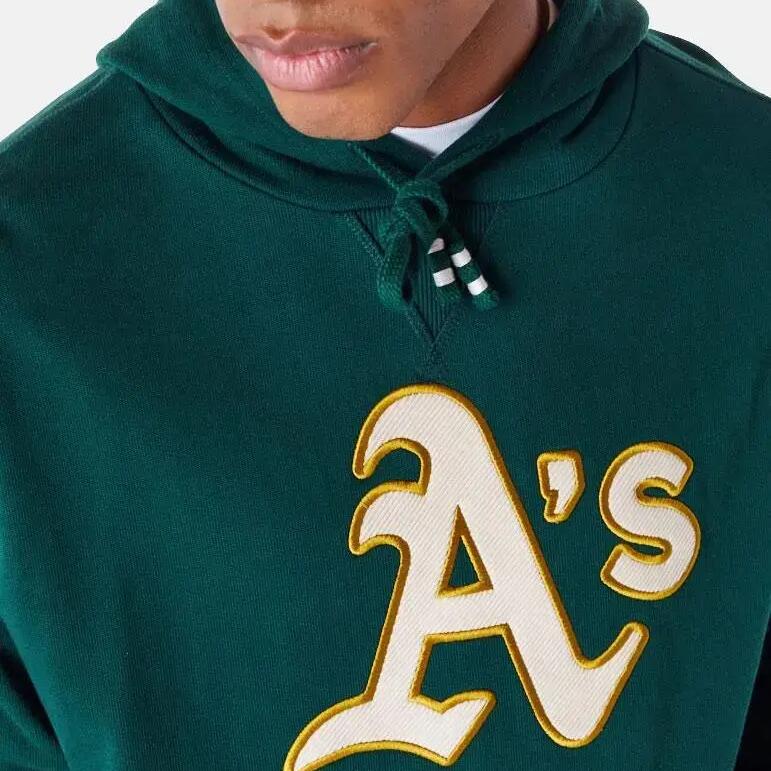 Sweat-shirts polaires pour hommes New era Mlb rib infill os oakath vert