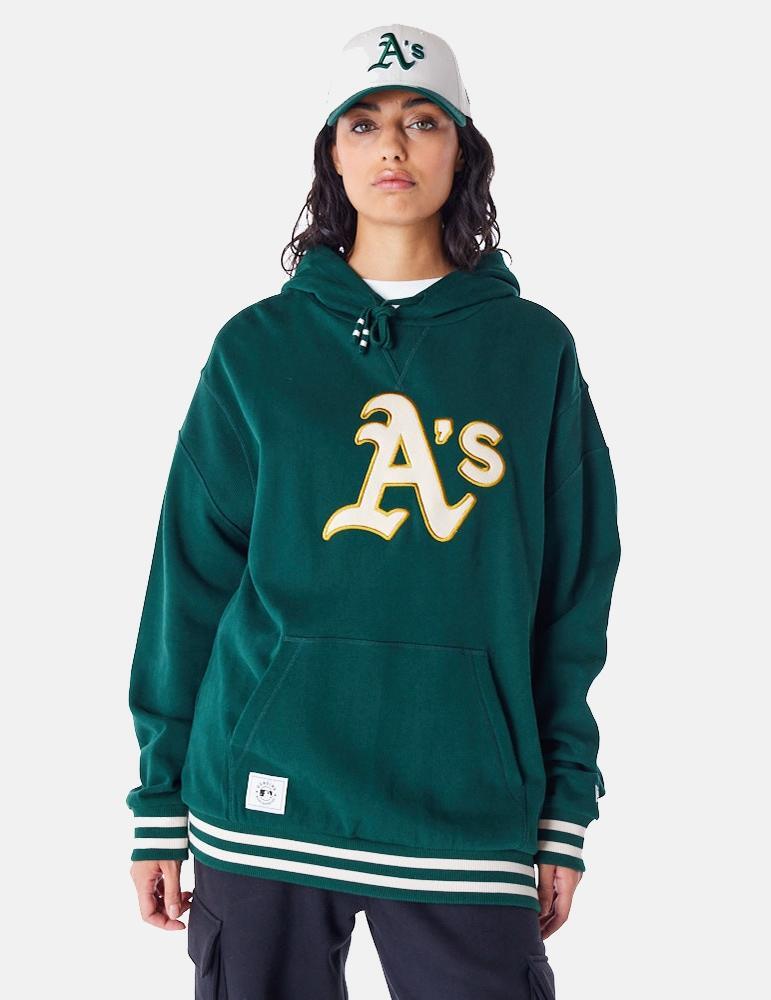 Sweat-shirts polaires pour hommes New era Mlb rib infill os oakath vert 5/5