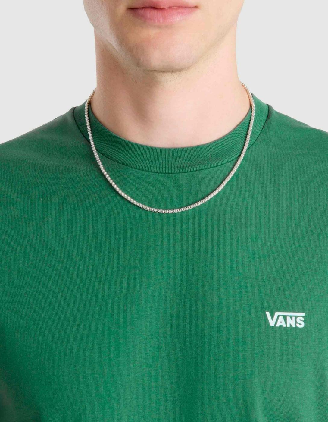 Camiseta para Hombre Vans  left chest logo Verde 4/5