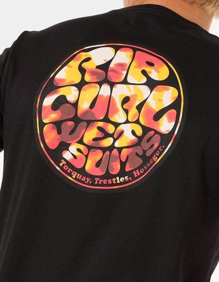Rip Curl Wettie Passage Icon Tee - Black 3/7
