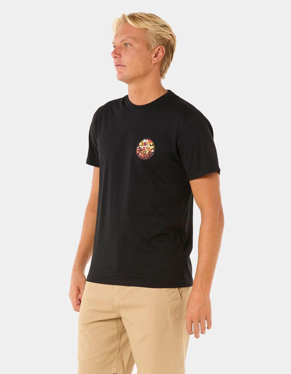 Rip Curl Wettie Passage Icon Tee - Black 5/7
