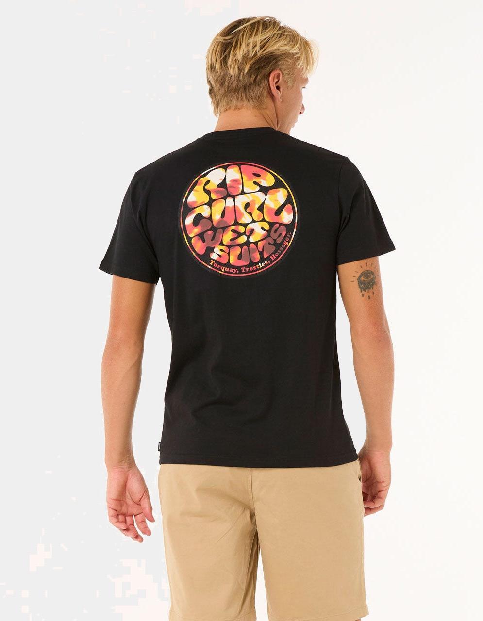 Rip Curl Wettie Passage Icon Tee - Black 2/7