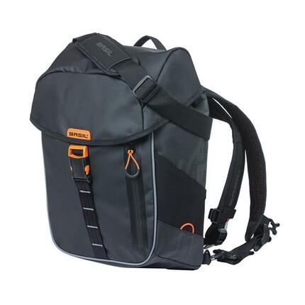 Sac à dos Basil Tarpaulin Daypack Nordlicht noir orange 17 litres