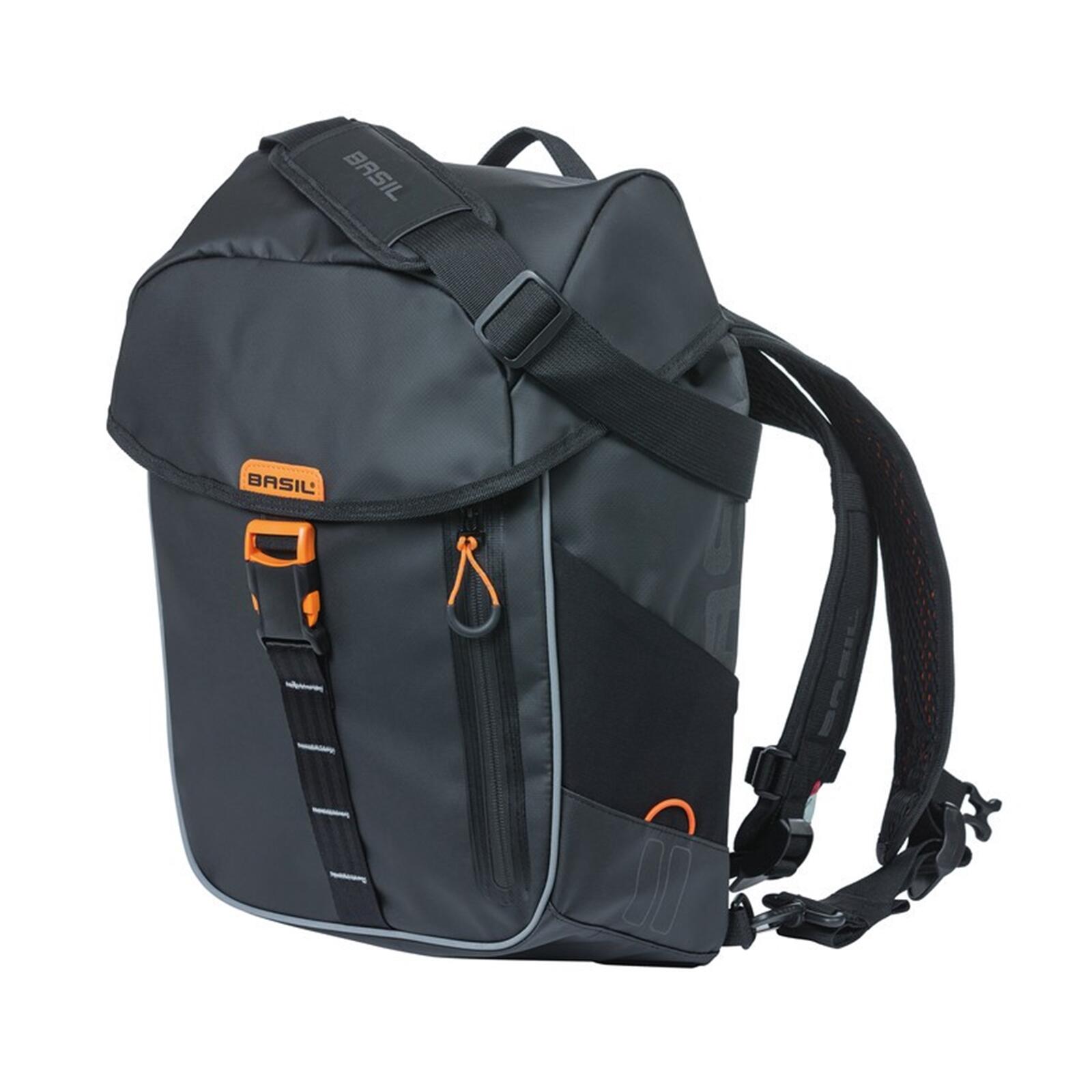 Plecak Rowerowy Miles Tarpaulin 17 Litrów 31 X 17 X 44 Cm - Czarny/Pomarańczowy