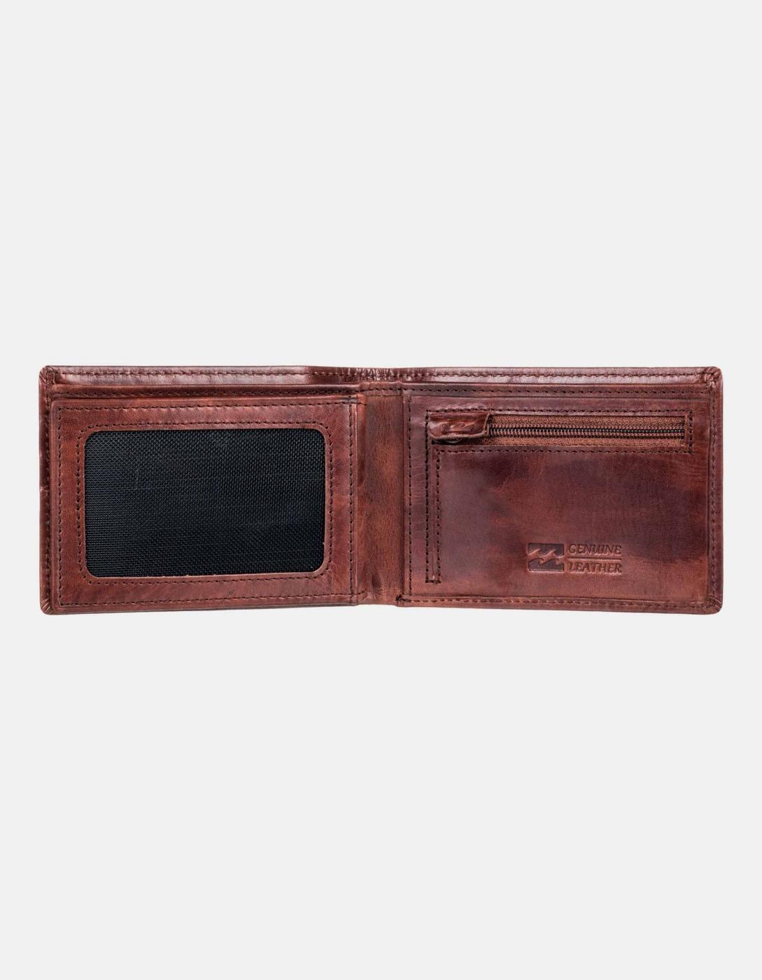 Monedero Billabong Arch leather Marrón 3/4