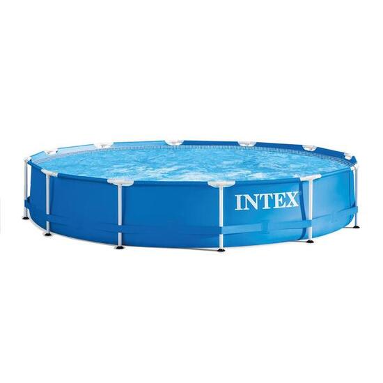 Basen Ogrodowy Stelażowy INTEX 28212 366x76cm Zestaw z Pompą Filtrującą